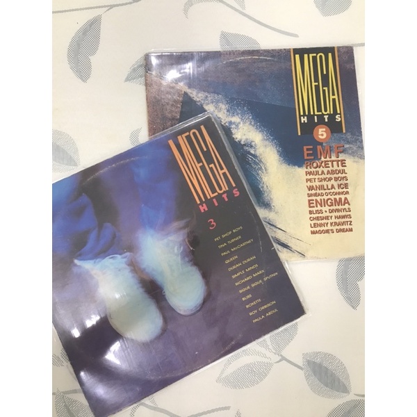 LOTE 2 LPS MEGA HITS (vol 3 e 5) - 1989 e 1991 - mv