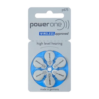 06 Pilhas Bateria P675 Pr44 Aparelho Auditivo - Power One