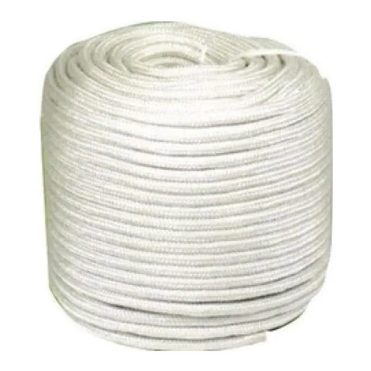 50 Metros Corda Pet Poliéster Branca Amarrar 8mm Carga Caminhão Mudança