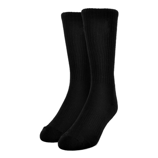 6 Pares De Meias Preto Cano Longo Para Botas E Coturnos