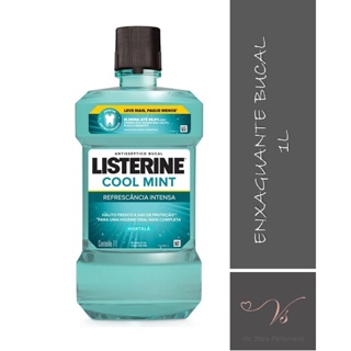 Antisséptico Bucal Listerine Cool Mint 1,0 Litro em Oferta na Shopee