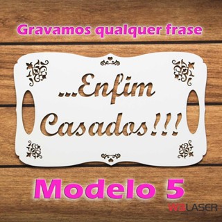 Kit 7 Placas Casamento Mdf - Lá Vem A Noiva Melhor Preço em Oferta na Shopee