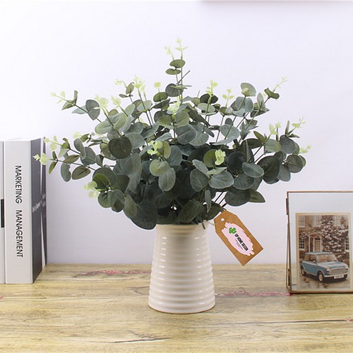Planta flor Buquê eucalipto G artificial para decoração da sua casa/  aparador/ mesa de jantar ajustável a qualquer vaso decorativo excelente  complemento para flores para compor vasos, arranjos e casamento/ noivado/  noiva |