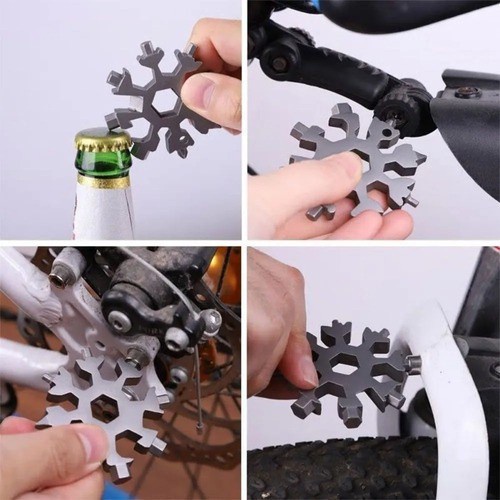 Chaveiro Multifunções Chave Fenda Phillips Allen Snowflake