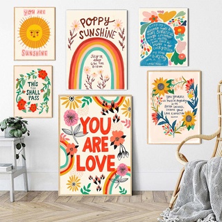 Citações Inspiracionais Pôster Arte Boho Berçário Colorido Tela Claude Monet Impressão Parede Flor Fotos Estudo Sala Decoração Casa em Oferta na Shopee