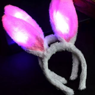 Tiara Orelha De Coelho Com Led Da Páscoa Infantil Adulto