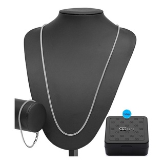 Conjunto Corrente E Pulseira Masculino Cj-31 Aco Inox + Estojo OGrife