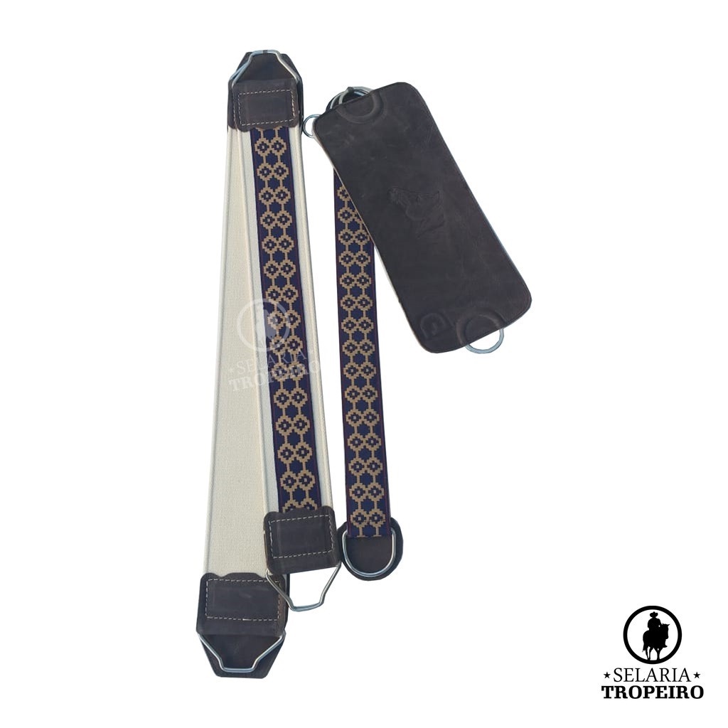 Kit Travessão Chinchador Fita Pampa Cavalo Crioulo