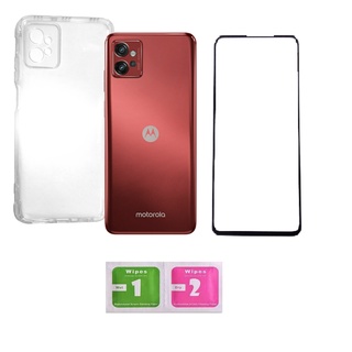 Capa Capinha Case Transparente Anti-Impacto Moto G32 + Película 3D