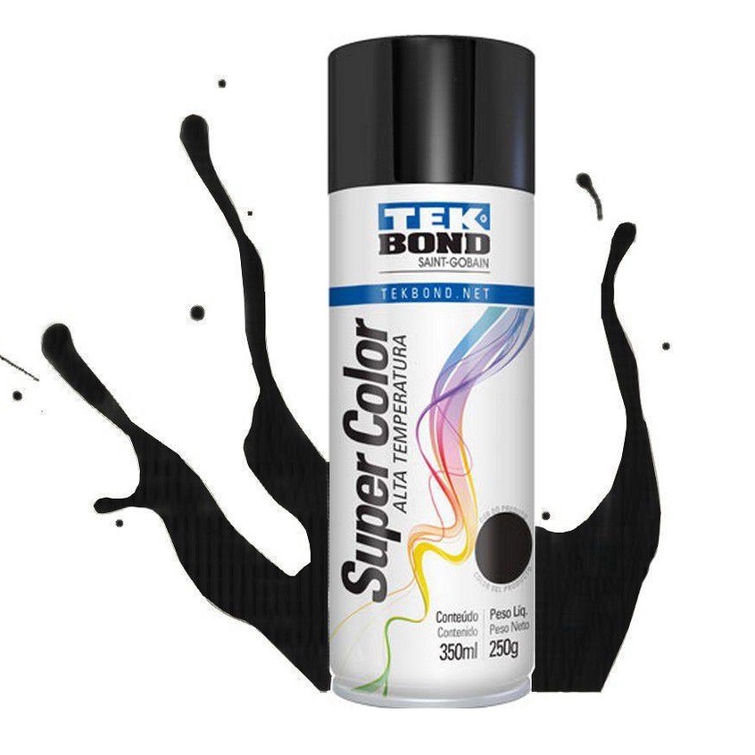 Tinta Spray TEKBOND Secagem Rápida Uso geral Cores