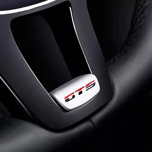 Aplique Emblema do Volante Gts Vw Golf Mk7 Up Polo Virtus Fox Novo Jetta Passat Novo Gol Voyage Amarok Saveiro