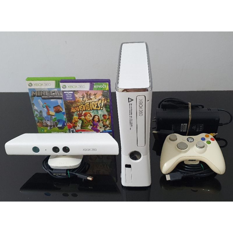 Xbox 360 Slim Original Lacrado, Edição Especial Completo + 2 Jogos