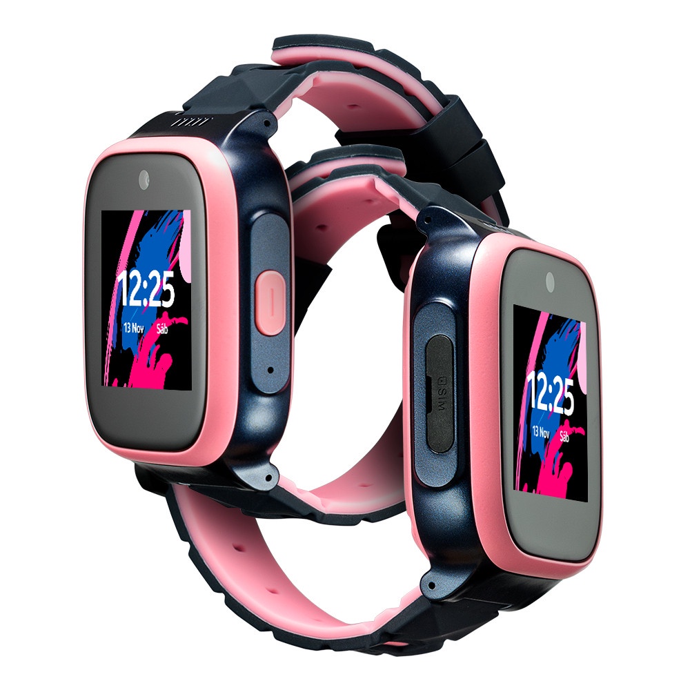 Smartwatch Infantil Multilaser KidWatch 4G com Controle Parental + Geolocalização + Contador de Passos + Wi-Fi - Rosa - P9201