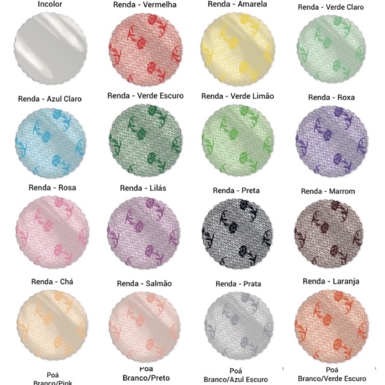 Fundo rendado (tapetinho) nº7 milheiro  (10pct com 100und)//