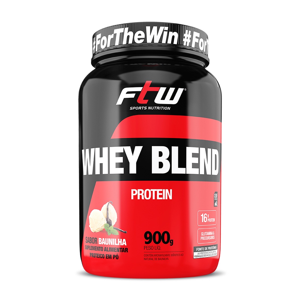 WHEY PROTEIN BLEND 900G - GANHO DE MASSA MAGRA E MUSCULAR - FTW ...