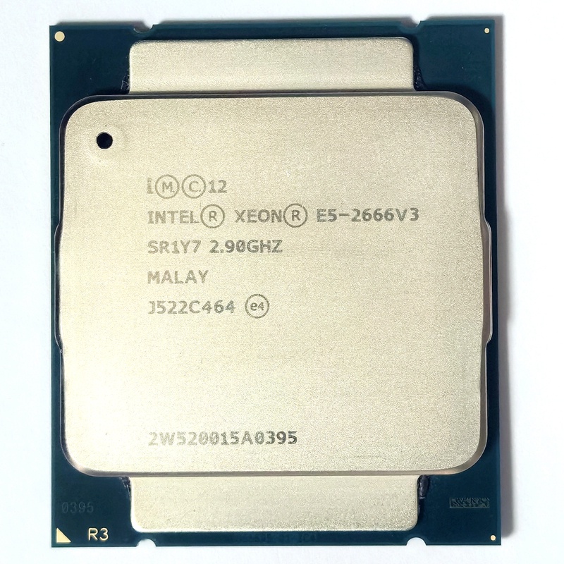 Intel Xeon E5 Processador 2666 V3 SR1Y7 2.9Ghz 10 Core 135W Soquete LGA 2011-3 CPU E5 2666V3