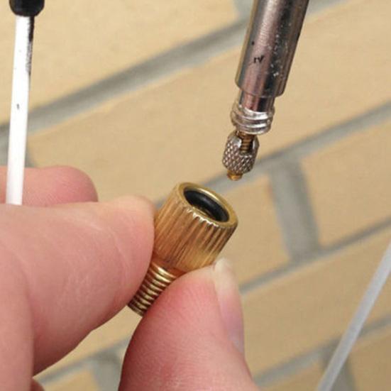 Detalhes do Par Adaptador Valvula Presta De Bico Fino Para Grosso Bike