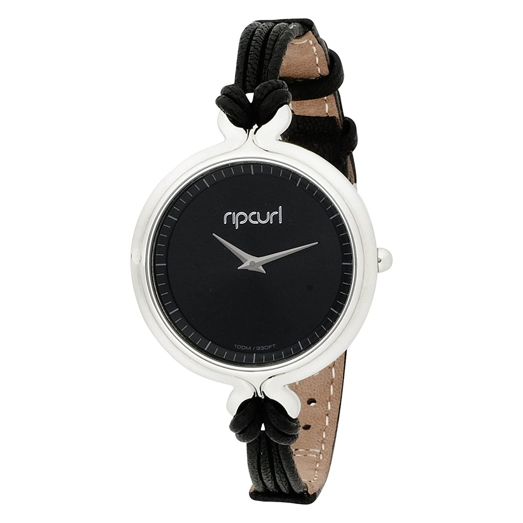 Rip Curl Cali Black Watch Bracelet Relógio Pulseira Analógico em Couro Fino Preto Social Surf Casual