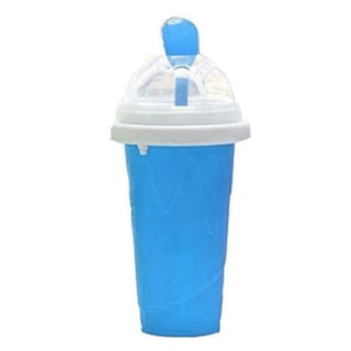 LYNN Ice Cream Cup Slushy Ice Cream Maker Squeeze Peasy Slush Quick Cooling Cup Milkshake Bottles Green 