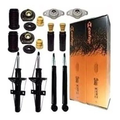 04 Amortecedor Cofap + Kit Reparo Fiat Punto Linea