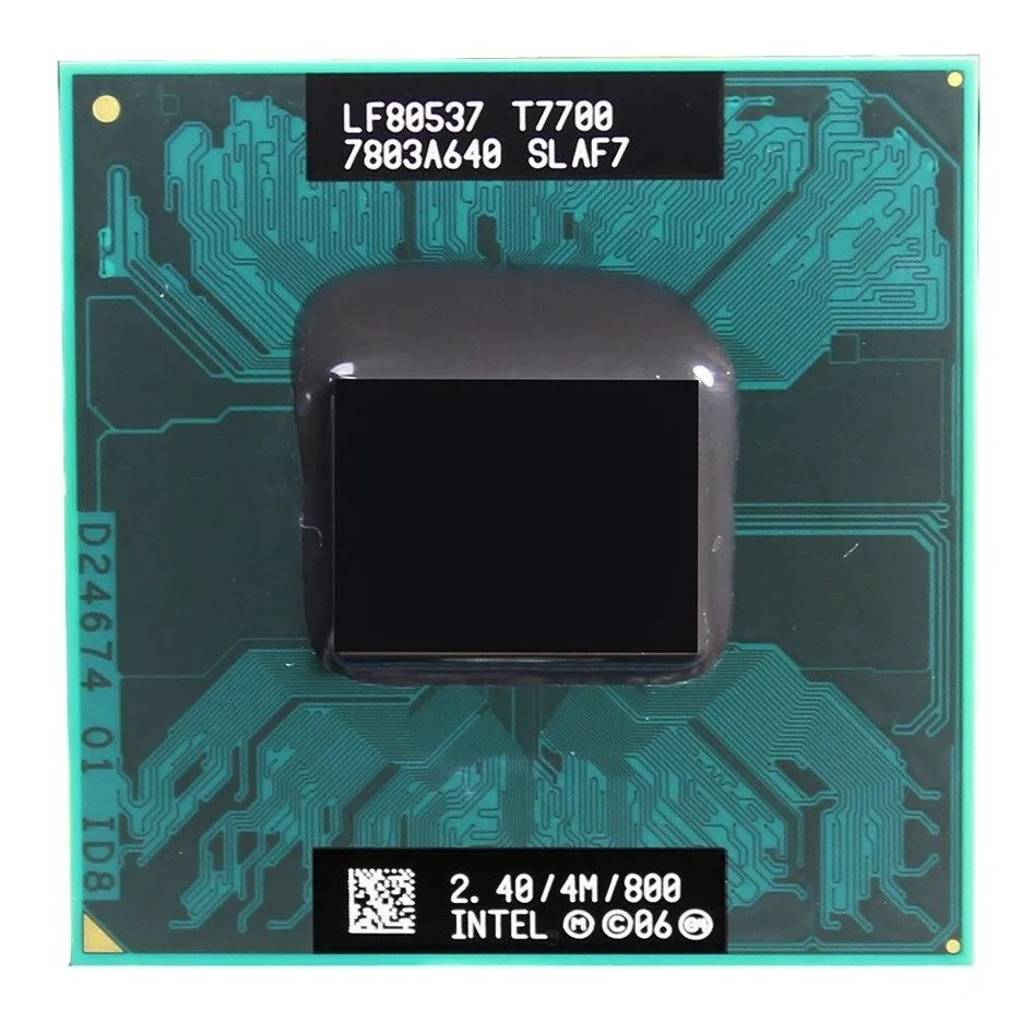 Processador Intel Core 2 Duo T7700 2.40ghz / 4mb / 800mhz Fsb Socket PPGA478 Para Notebook