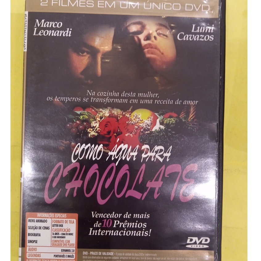 2 filmes - como agua para chocolate - meu adoravel sonhador - dvd