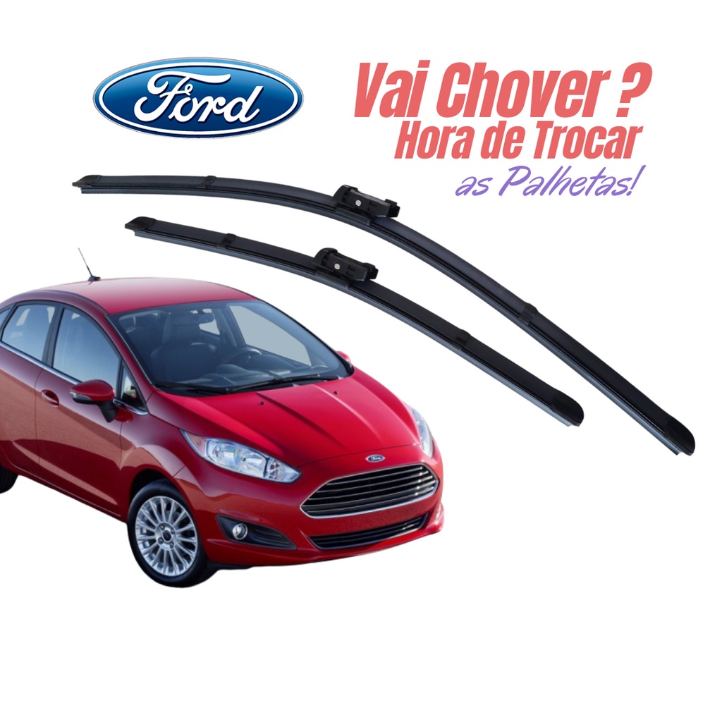 Palheta Limpador Silicone Dianteira Ford New Fiesta Mexicano PROMOÇÃO SHOPEE em Oferta na Shopee