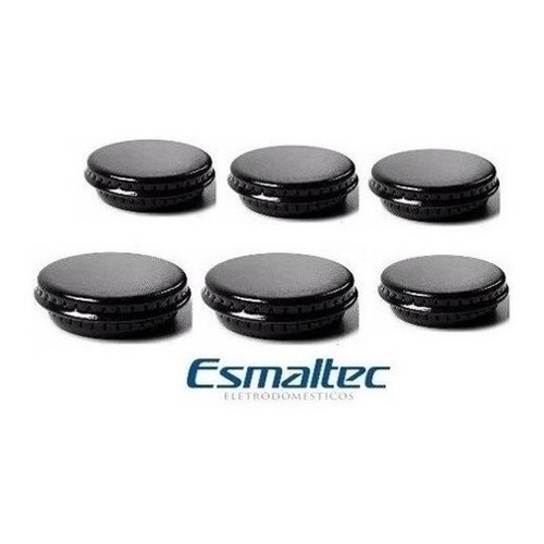 Kit Espalhadores Tampa Capa Fogão Esmaltec Veneza - 6 Bocas