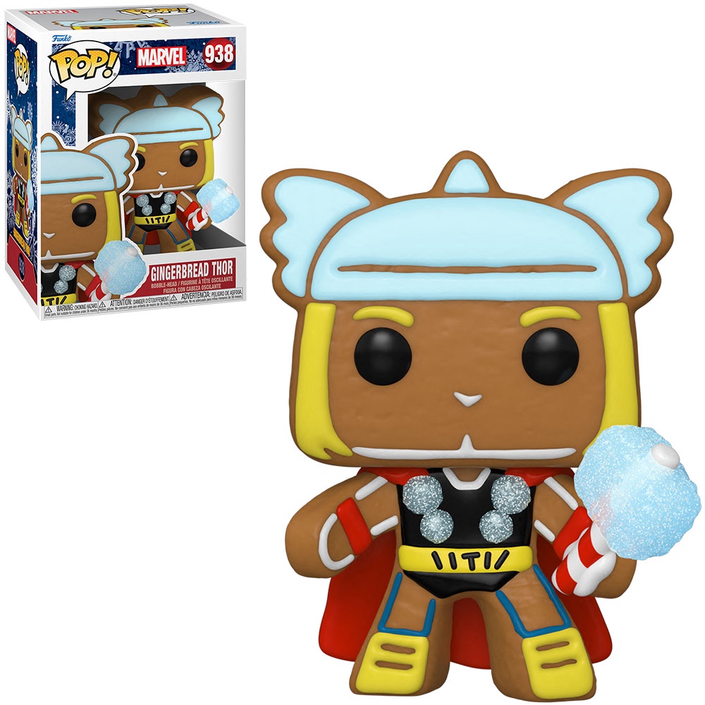 Funko Pop Marvel Holiday - Gingerbread Thor 938 Novo Original