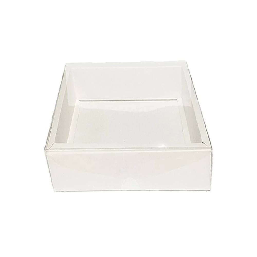 Caixa com Tampa - 15x15x4cm Branca 10un - Assk Rizzo