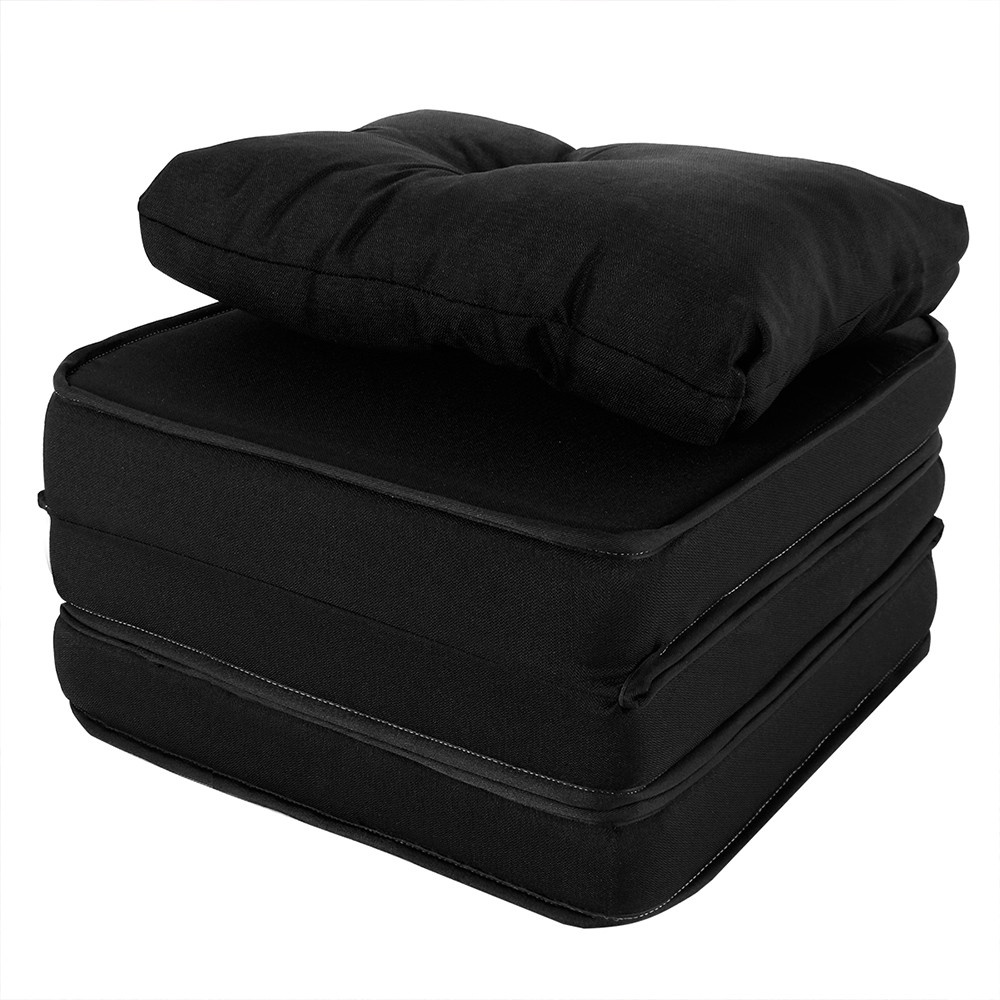 Puff Colchonete Dobrável / Sofá 3 em 1 + Travesseiro Solteiro BF Colchões