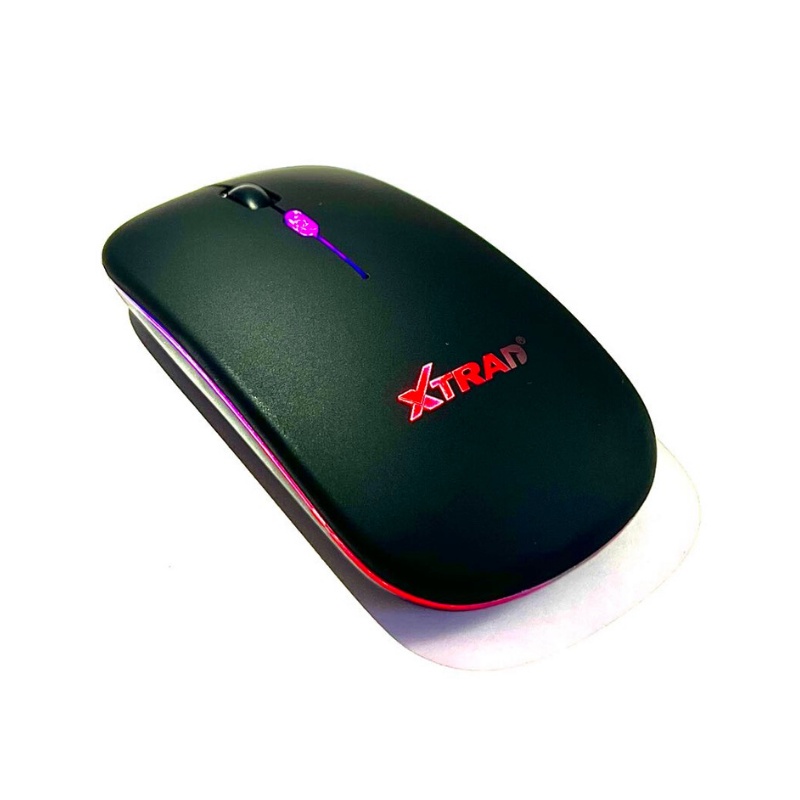 Mouse sem fio Recarregável RGB Silencioso Ergonômico XD-611