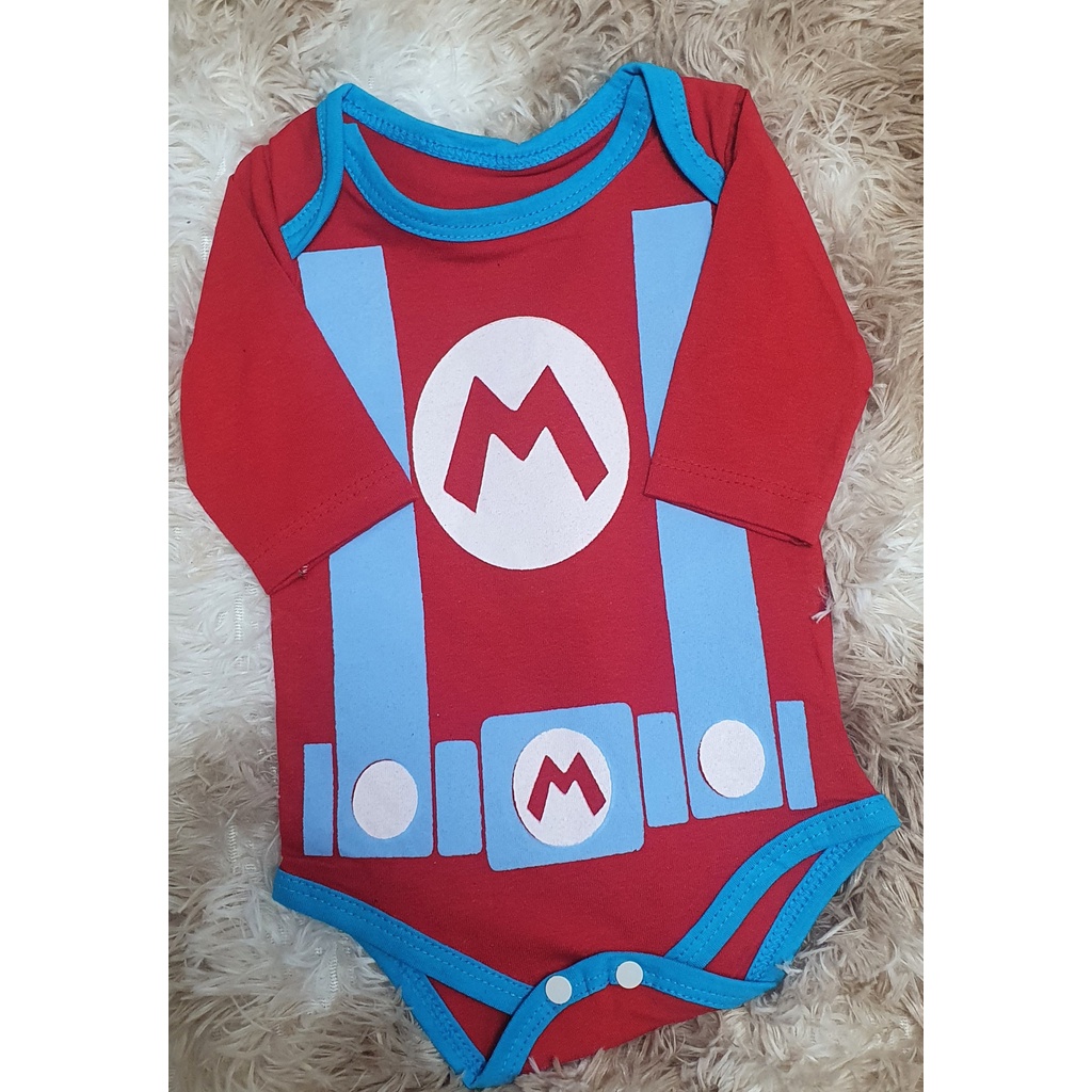 Body Infantil Personagens Mario Bros. | Shopee Brasil