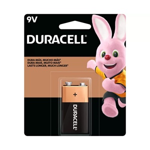 BATERIA ALCALINA DURACELL 9V MN1604 CARTELA C/ 1 UNIDADE
