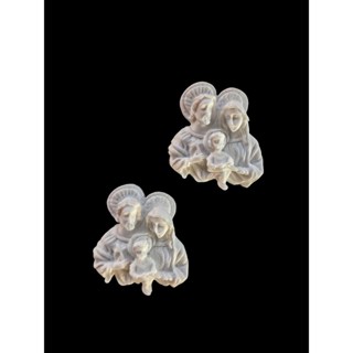 Kit 6 peças Aplique Sagrada Familia em Resina Pequeno em Oferta na Shopee