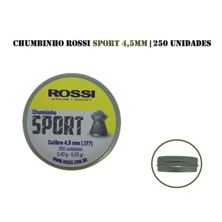 1 Pote Chumbinho Rossi Sport 4,5mm 250 Unidades
