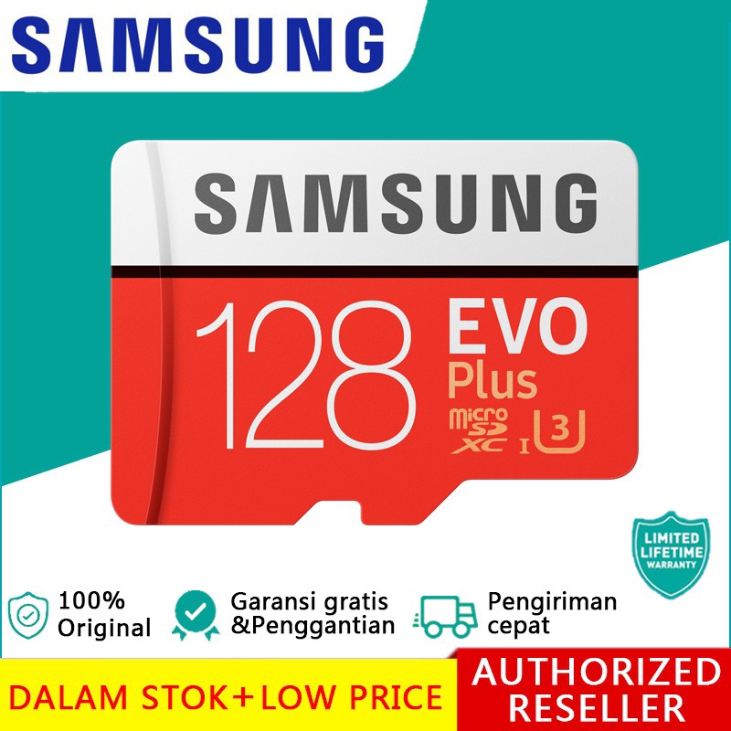 Cartão Memoria Samsung Micro Sd Evo Plus 256gb 128gb Cartão Tf