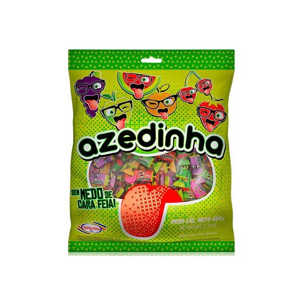 Bala Mastigável Azedinha Sortidas 600g - Santa Rita