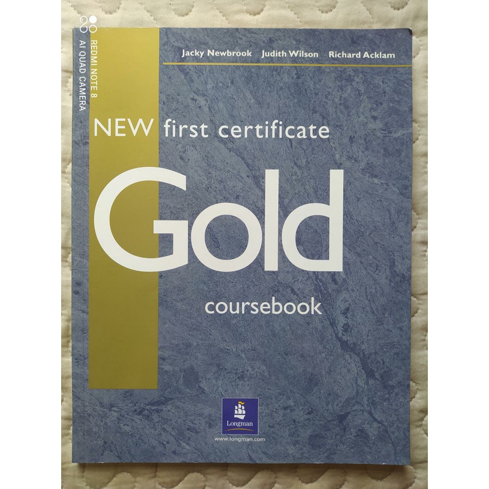 Gold New First Certificate Coursebook