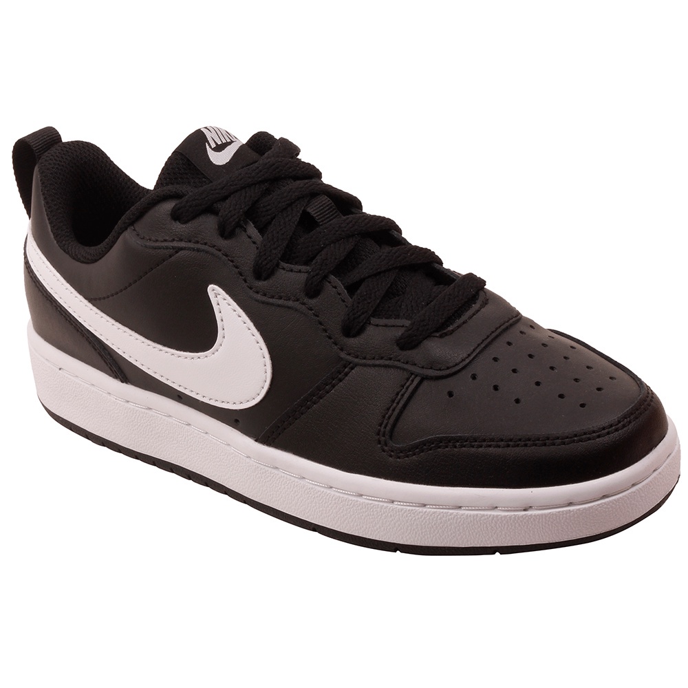 nike court borough low 2 black and white