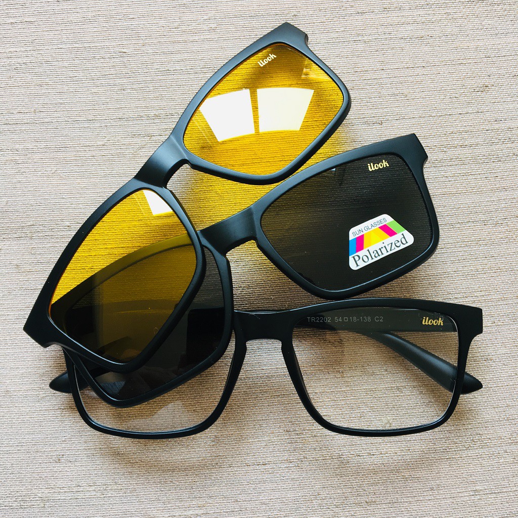 calendar anything unit armação de óculos para grau e sol polarizada com lente amarela para direção  noturna clip on magnetico 3 em1 quadrado | Shopee Brasil