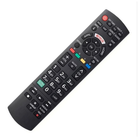 Controle Remoto Panasonic Viera Netflix TC-32DS600B / TC-32ES600B / TC-40DS600B / TC-40DX650B / TC-43DS630B / TC-43ES630B / TC-49DS630B / TC-49DX650B / TC-49ES630B / TC-58DX700B / TC-65DX700B sky-8072