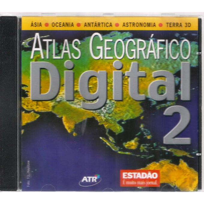 1170 Mcd- Cd Original 2005- Atlas Geográfico- Nº. 2- Ásia Oceania Antártica Astronomia Terra- Estadão- Didático