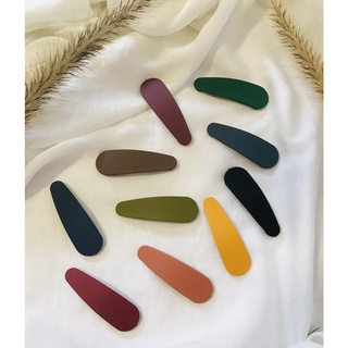 Presilha / Hair Clips/ Tic Tac - Simples/ Liso/ Cores Urbanas - Bico