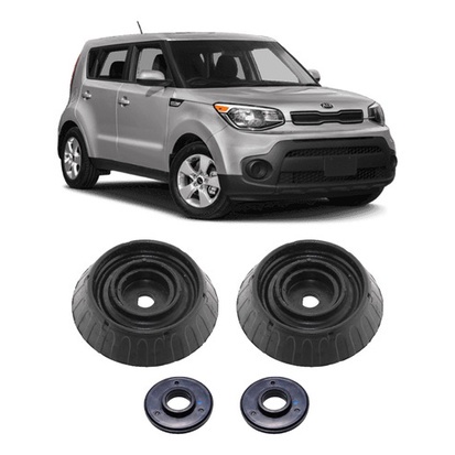 2 Coxim Com Rolamento Dianteiro Kia Soul 2015 2016 2017 2018