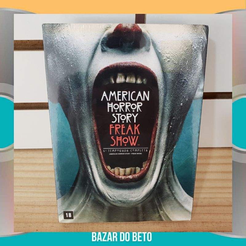 DVD Série AHS American Horror Story - Freak Show 4° Quarta temporada (Lacrado) (LEIA A DESCRIÇÃO)