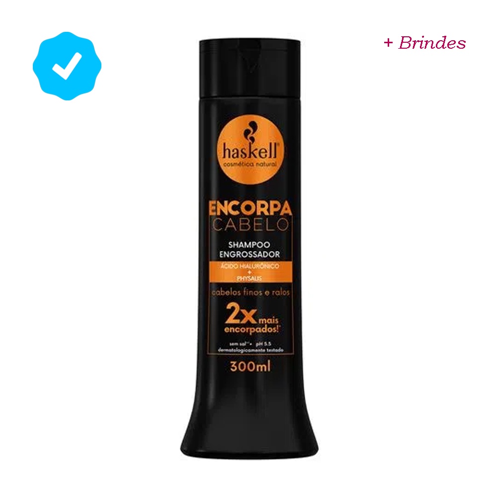 Shampoo Engrossador Encorpa Cabelo Haskell 300ml