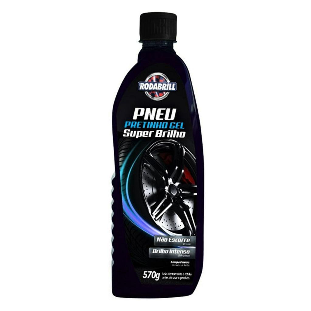 Pneu Pretinho Gel Super Brilho (500 Ml) - Rodabrill em Oferta na Shopee