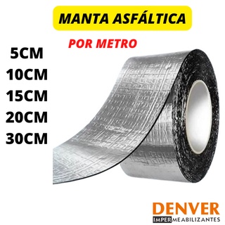 Fita Adesiva de Manta Asfáltica com Alumínio (POR METRO)