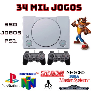 Mini Super Game Retro 34.000 mil Jogos 32gb 2 Controles em Oferta na Shopee